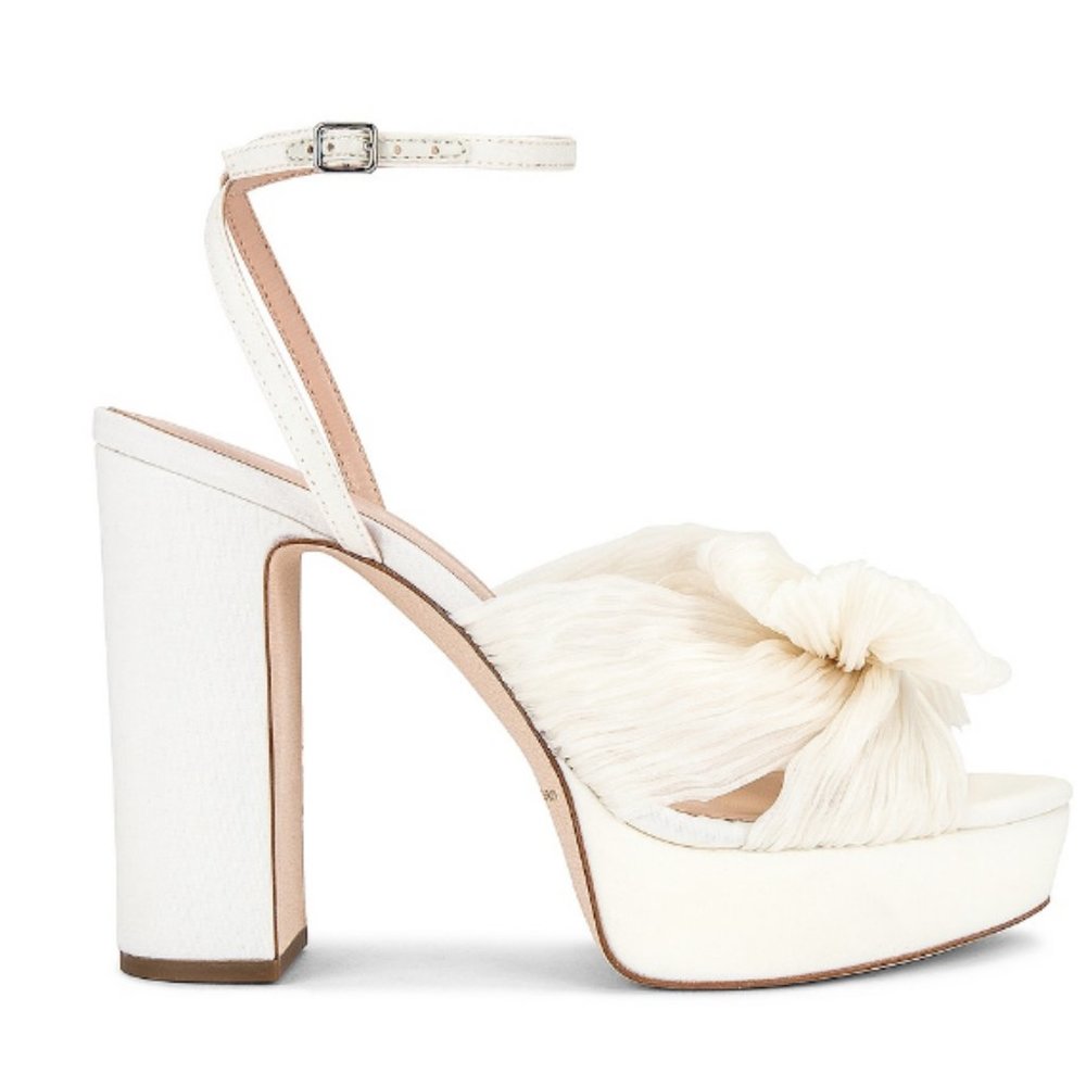Loeffler Randall Natalia Ivory/White Platform Wedding Shoe